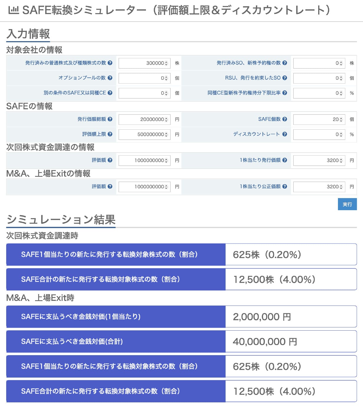 SAFE転換シミュレーターによるサンプルイメージ